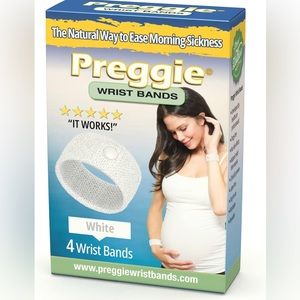 New - Preggie baby Anti-Nausea Wristbands – Morning Sickness Relief 4pk